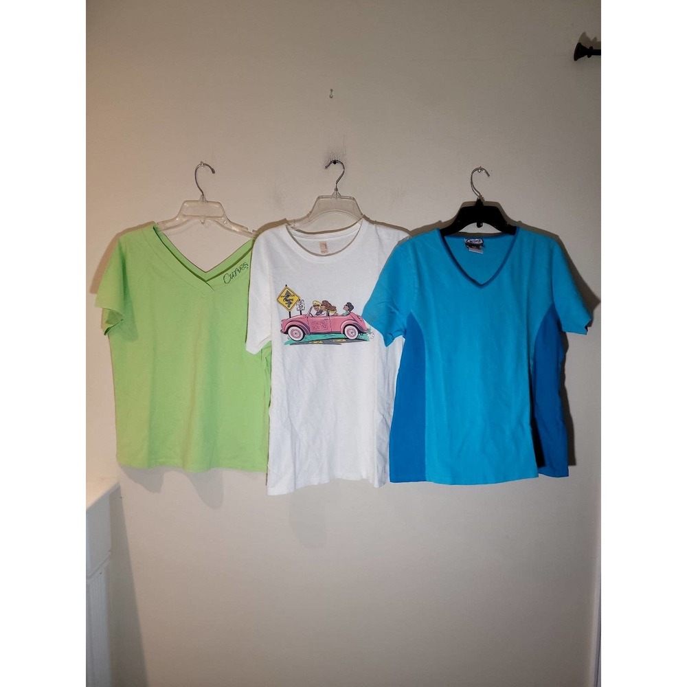 Curves Gym Workout Shirts Size Large